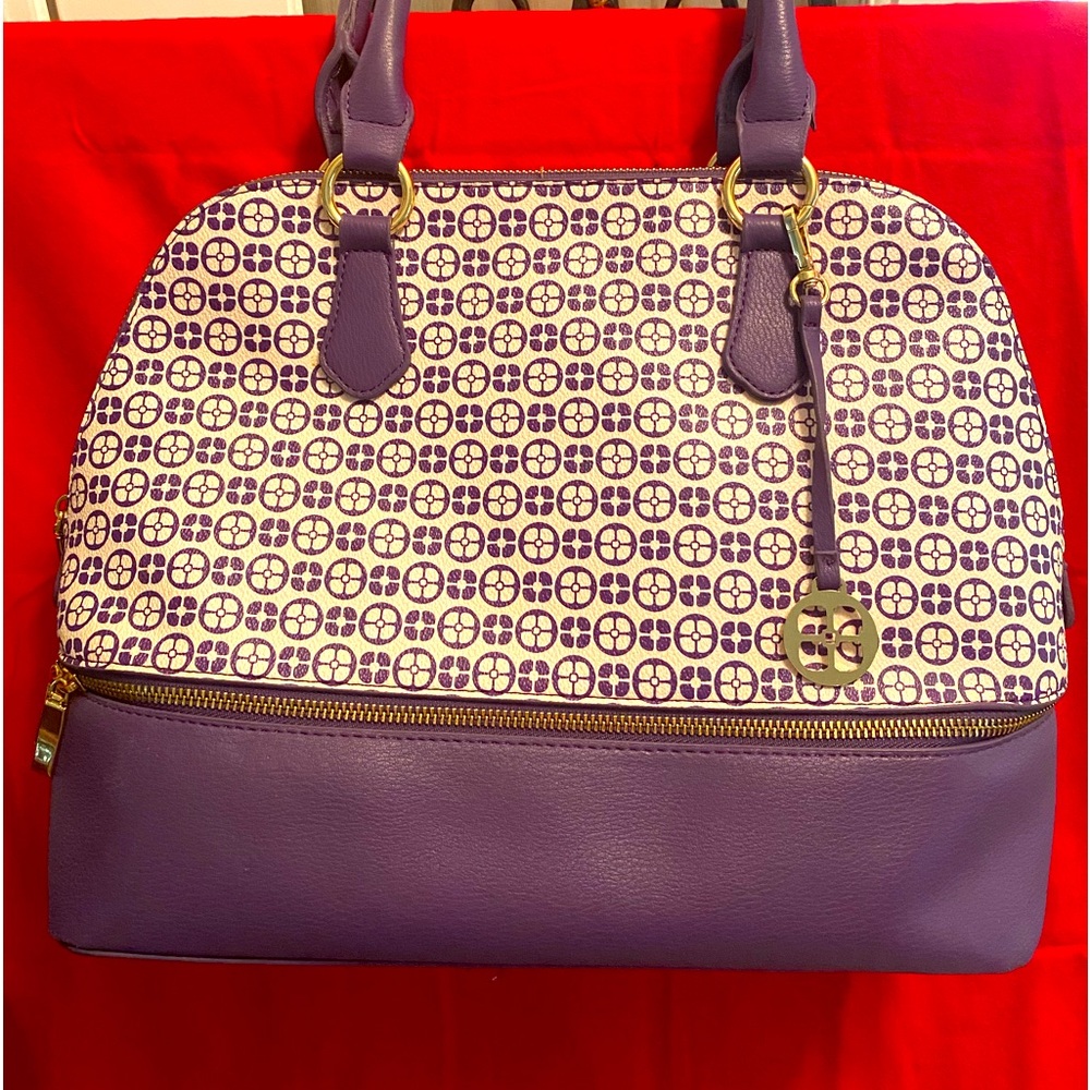 Iman bag never used cute with little bag on bottom look photos